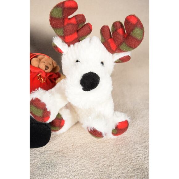 Christmas Bear & Moose Stuffed Animals Holiday Plush Russ 8 inches Gift or Decor - Picture 2 of 10